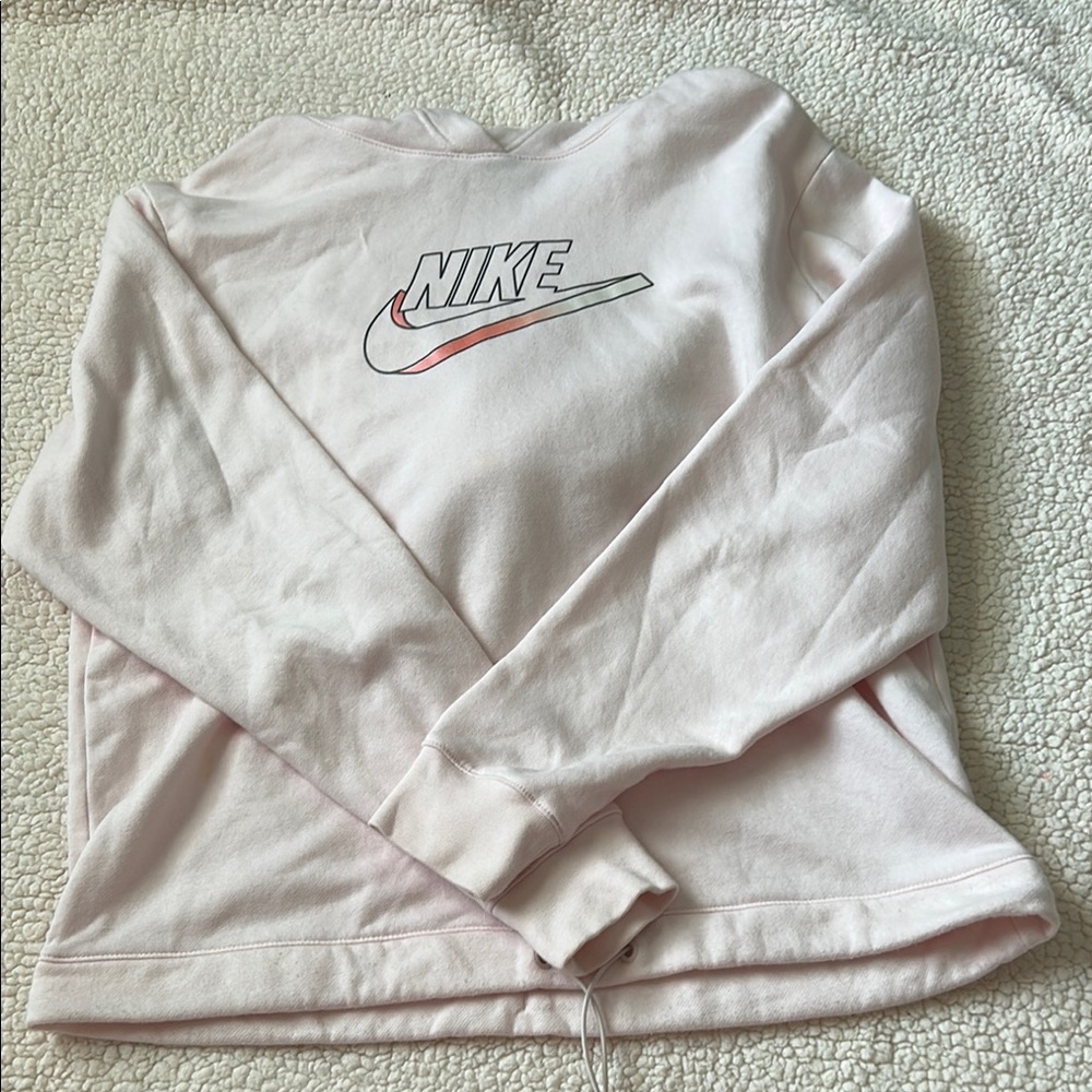 Nike Light Pink Logo Hoodie